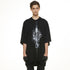 JULIUS 937CPM1 Black / Mantra Big T-Shirt