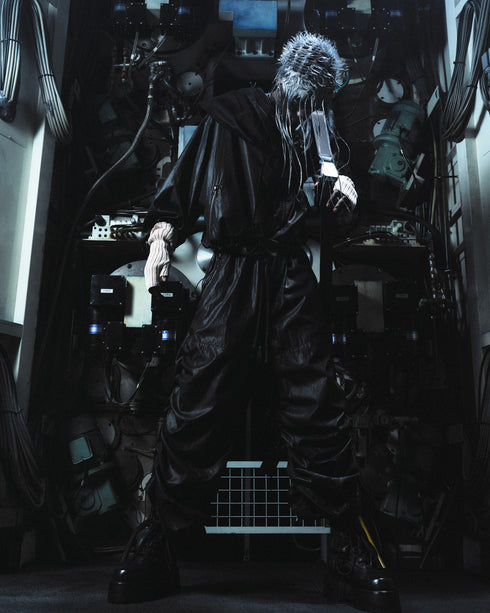 JULIUS 907PAM3 Black / Vessel Deform Pants