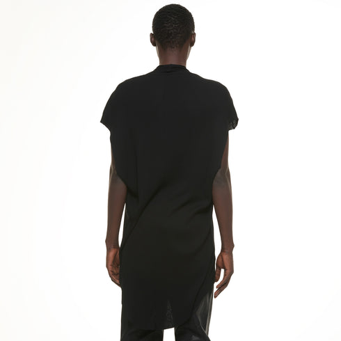 JULIUS 937CUM24 Black / Slit Neck Top
