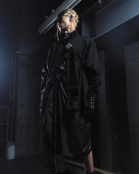 JULIUS 907SHM2 Black / Rust Workshirt