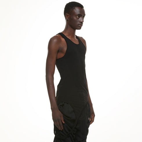 JULIUS 937CUM31 Black / Strap Tank Top