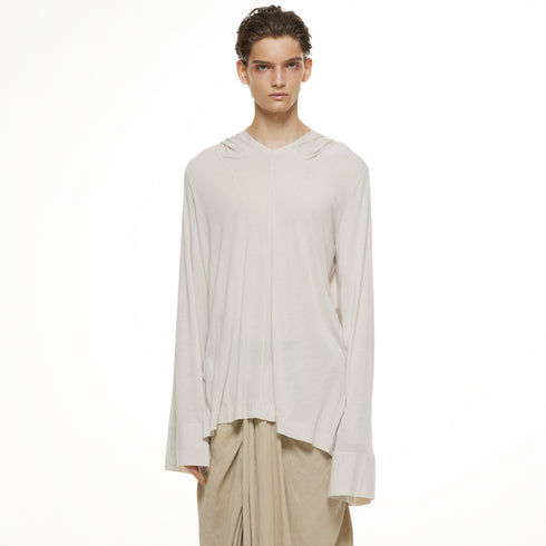 JULIUS 937CUM16 Plaster / Flare Sleeve Hoodie