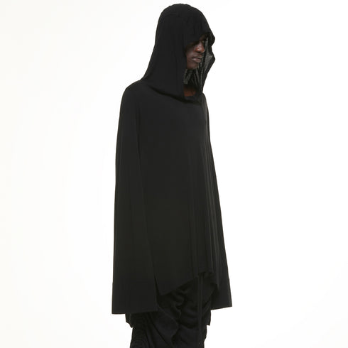 JULIUS 937CUM16 Black / Flare Sleeve Hoodie