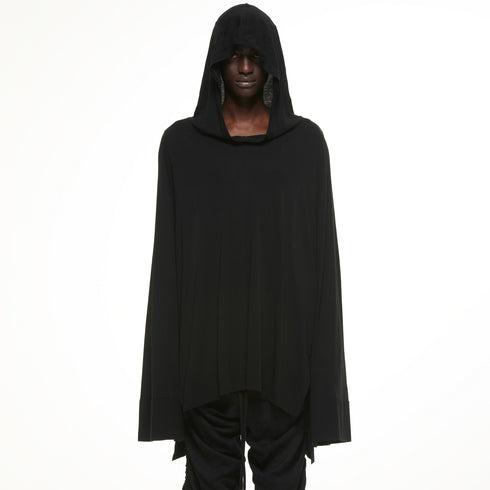 JULIUS 937CUM16 Black / Flare Sleeve Hoodie