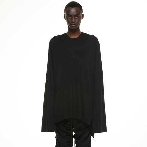 JULIUS 937CUM16 Black / Flare Sleeve Hoodie