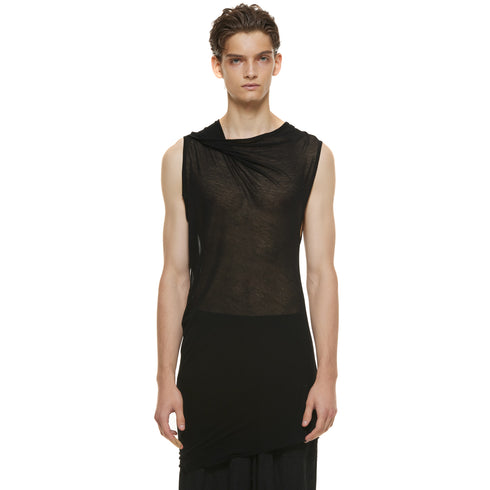 JULIUS 937CUM11 Black / Twist Neck Top