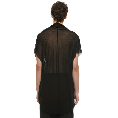JULIUS 937CUM10 Black / Cowl Neck Drape Top