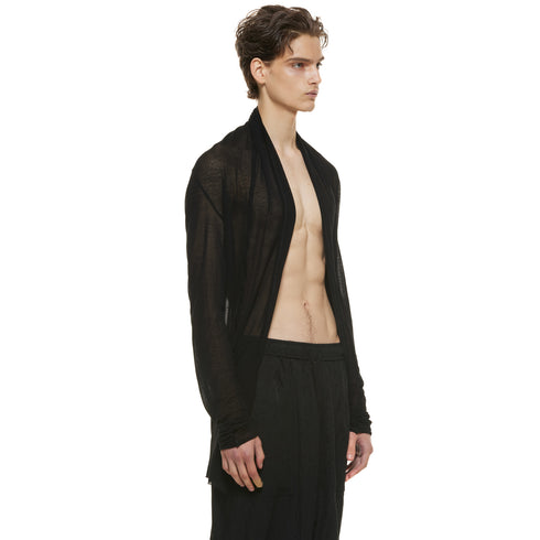 JULIUS 937CUM8 Black / Drape Cardigan