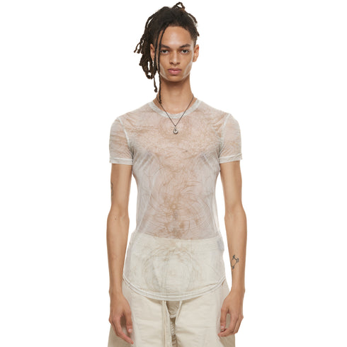 JULIUS 937CUM29-P Off White / Sheer Hs Top
