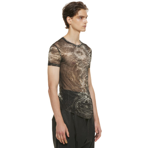 JULIUS 937CUM29-P Black / Sheer Hs Top