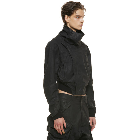 JULIUS 937BLM5 Black / Volcano Bomber Jacket