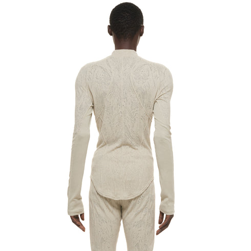 JULIUS 937CUM5 Sand / Seamed Skinny Top