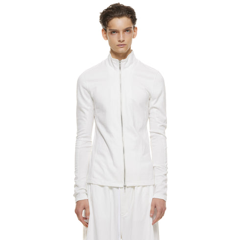 JULIUS 937CUM2 Off White / Seamed Skinny Jacket