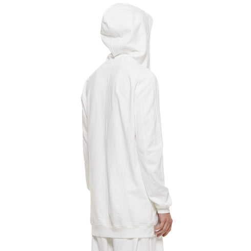 JULIUS 937CUM1 Off White / Seamed Hoodie