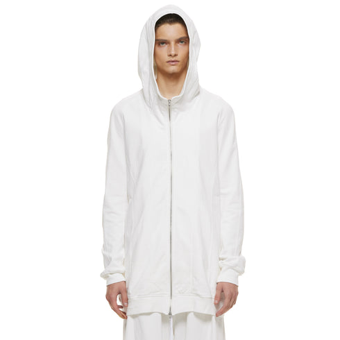 JULIUS 937CUM1 Off White / Seamed Hoodie