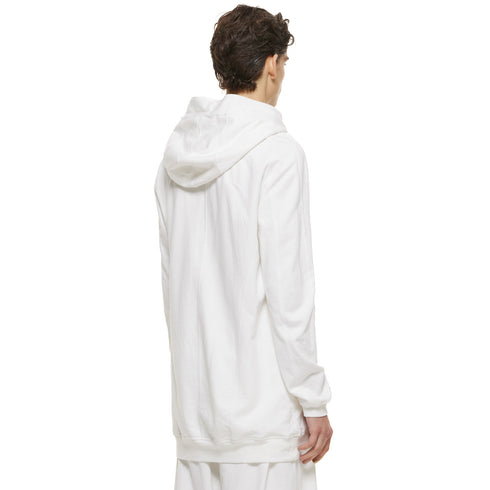 JULIUS 937CUM1 Off White / Seamed Hoodie