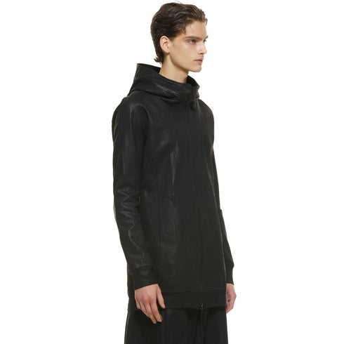 JULIUS 937CUM1-C Black / Seamed Hoodie