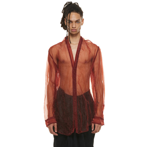JULIUS 937SHM8 Blood / Slit Neck Shirt
