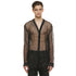 JULIUS 937SHM8 Black / Slit Neck Shirt