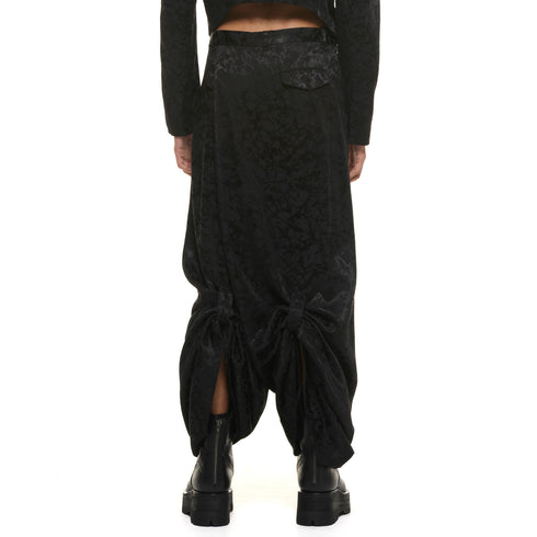 JULIUS 937PAM11 Black / Over Wrapping Trousers