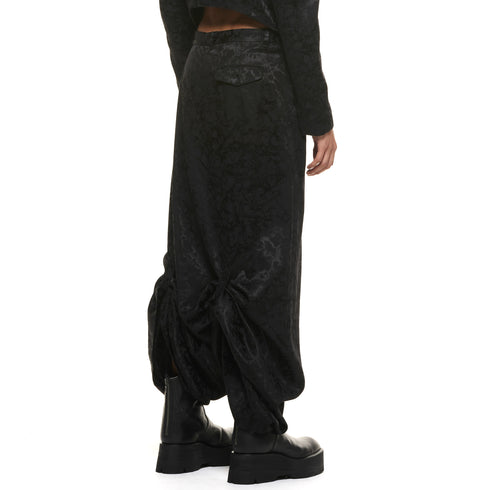 JULIUS 937PAM11 Black / Over Wrapping Trousers