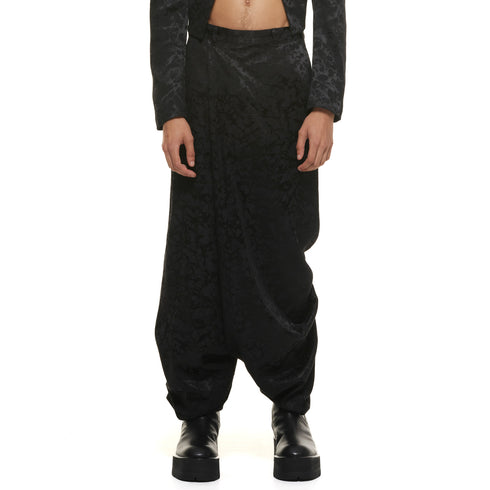 JULIUS 937PAM11 Black / Over Wrapping Trousers