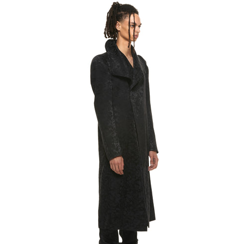 JULIUS 937COM1 Black / Covered Neck Coat