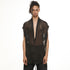 JULIUS 937SHM10 Black / Slit Neck Shirt