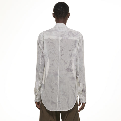 JULIUS 937SHM11 Off White / Stand Collar Shirt