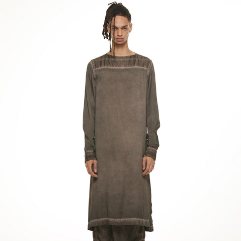 JULIUS 937SHM4 Clay / Boat Neck Shirt