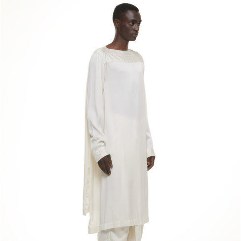 JULIUS 937SHM4 Off White / Boat Neck Shirt