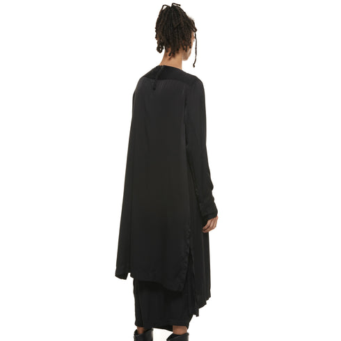 JULIUS 937SHM4 Black / Boat Neck Shirt