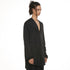 JULIUS 937SHM3 Black / Slit Neck Shirt