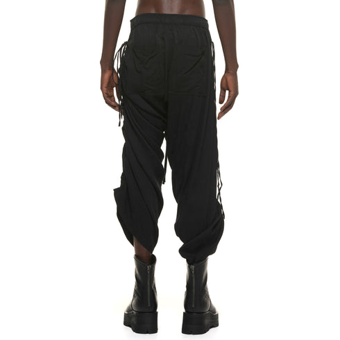 JULIUS 937PAM26 Black / Flare Wide Pants
