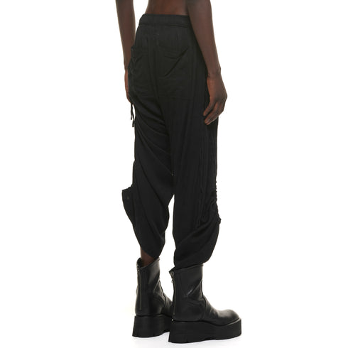 JULIUS 937PAM26 Black / Flare Wide Pants