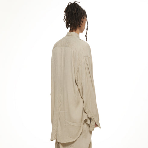 JULIUS 937SHM6 Sand / Tuck Shirt