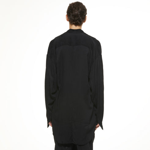 JULIUS 937SHM6 Black / Tuck Shirt