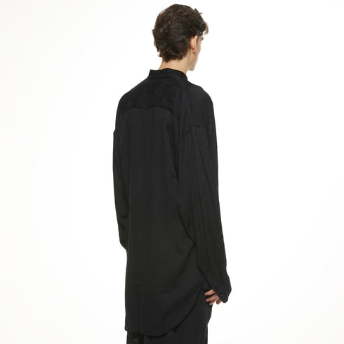 JULIUS 937SHM6 Black / Tuck Shirt
