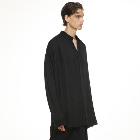 JULIUS 937SHM6 Black / Tuck Shirt