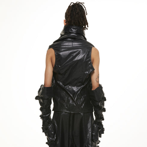 JULIUS 937VEM2 Black / Rectangle Vest