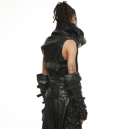 JULIUS 937VEM2 Black / Rectangle Vest