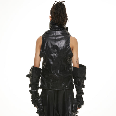 JULIUS 937VEM2 Black / Rectangle Vest