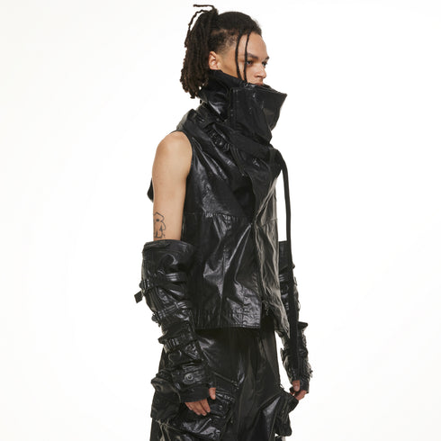 JULIUS 937VEM2 Black / Rectangle Vest