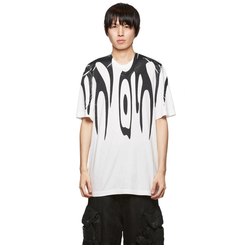 JULIUS 077CPM1 White / Graphic T-Shirt