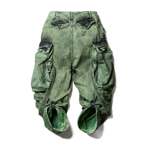 JULIUS 077PAM1 Green / Gasmask Cargo Pants