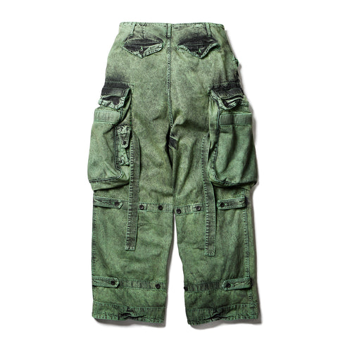 JULIUS 077PAM1 Green / Gasmask Cargo Pants