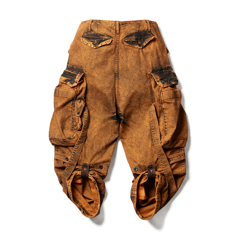 JULIUS 077PAM1 Orange / Gasmask Cargo Pants