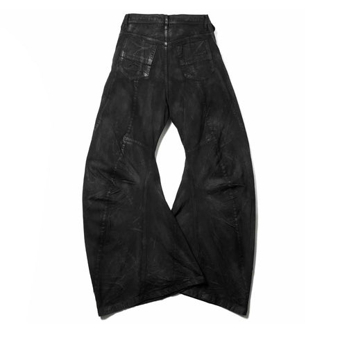 077PAM6 Charcoal / Bending Flare Pants