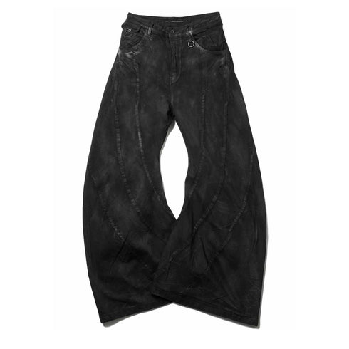 077PAM6 Charcoal / Bending Flare Pants