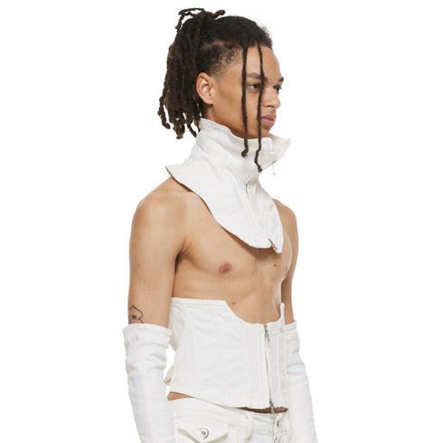 JULIUS 937ACU3 Off White / Seamed Corset